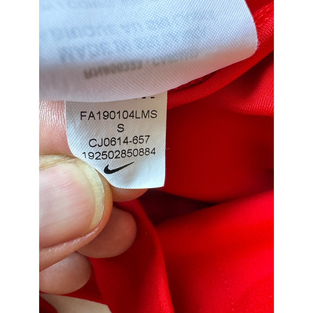 Nike Dri-FIT Strappy Lattice Leggings S Red Gym Yoga Athletic Workout Balletcore - Picture 8 of 15